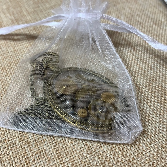 Steampunk Butterfly Gears 30” Necklace One of a kind Handmade unique - Picture 2 of 8